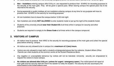 Hostel Rules Regulation 2014.pdf | Academic Term | Dormitory