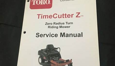 Toro TimeCutter Z Service Manual Zero Turn Riding Mower Form No. 492