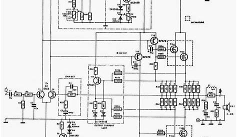 300w transistor amplifier circuit diagram