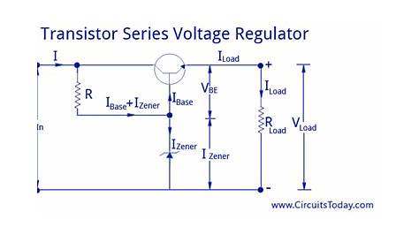 circuit diagram of transistor series regulator