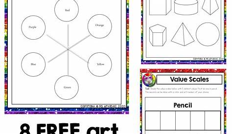 The BEST Free Art Worksheets, Lessons, and Ideas for Kids - Ms Artastic