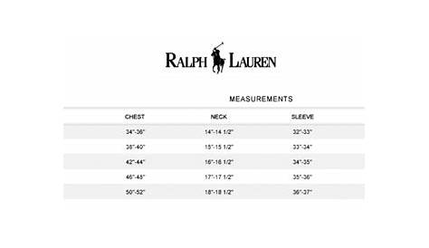 Polo ralph lauren t shirt size chart online Tiverton – best women