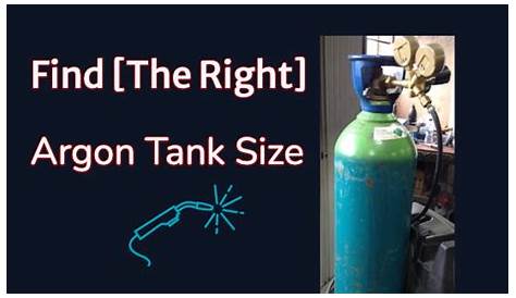 argon tank sizes chart