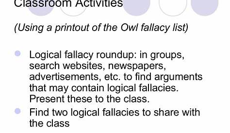 examples of logical fallacy sentences