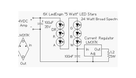 50 watt led light circuit diagram