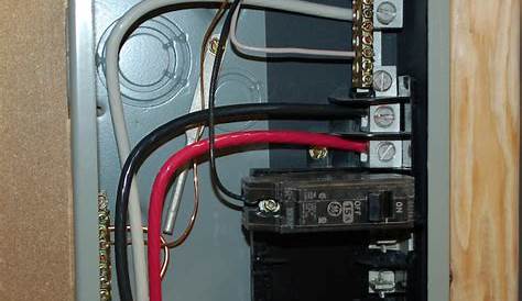 electrical sub panel wiring