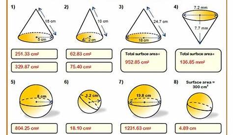 volume of 3d shapes worksheet