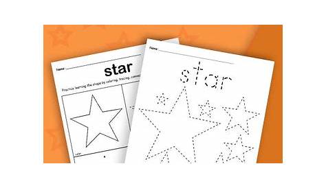 Stars Tracing Worksheet - Tracing Shapes Worksheets – SupplyMe