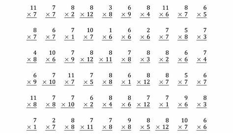 6's Multiplication Worksheets | Printable Multiplication Flash Cards