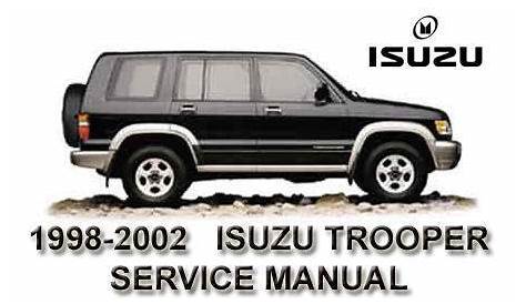 isuzu trooper service manual pdf