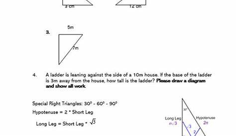 fun pythagorean theorem worksheets