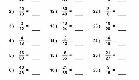 fraction arithmetic worksheet