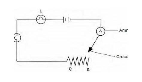 Diagram shows an electric circuit. | TeacherNotes4U