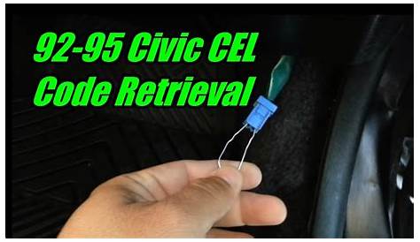1994 Honda Civic Check Engine Light Code Retrieval Tutorial - YouTube