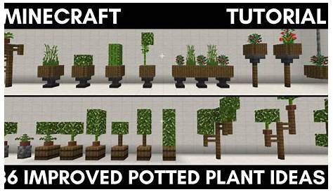 Minecraft 36 Improved Potted Plant Ideas - YouTube