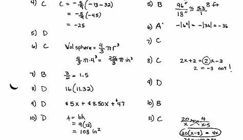 marcy mathworks worksheet answers