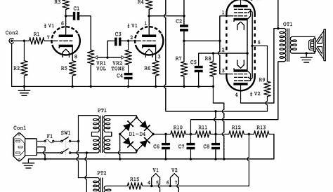 guitar amplifier circuit diagram