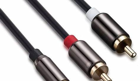 RCA Cable, ShineKee 3.5mm Aux to 2 RCA Male to Male Audio Cable