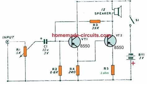 mini amplifier circuit diagram