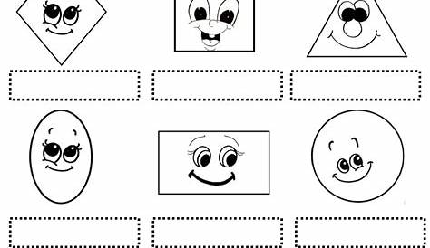 matching shapes activity for pre kindergrarten - shapes and sides