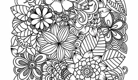 printable floral coloring pages
