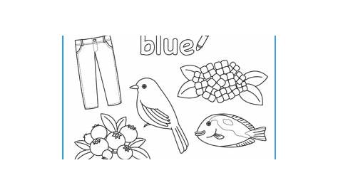printable worksheets about blue