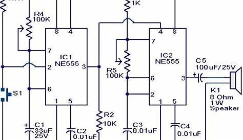 Wiring Pre Circuit diagram: Door bell circuit using NE555