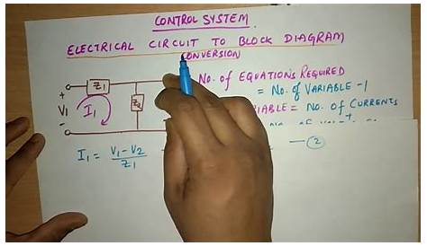 Block diagram basics : electrical circuit to block diagram conversion