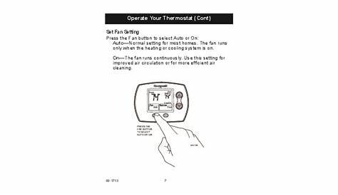Honeywell TH5110D Non-programmable Thermostat Operating Instructions