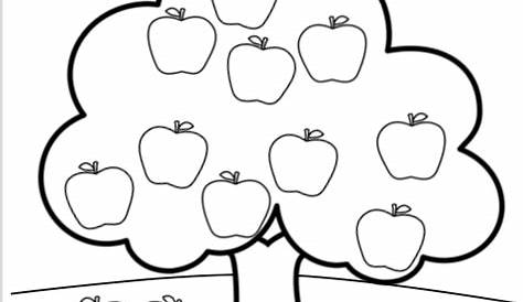 Apple Tree Reading and Coloring Printable - Made By Teachers