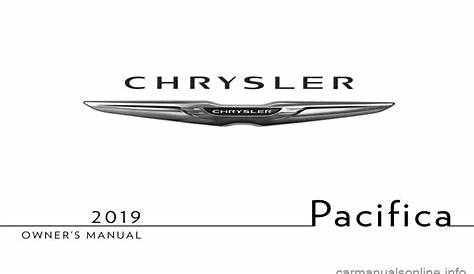 CHRYSLER PACIFICA 2019 Service Manual (718 Pages)