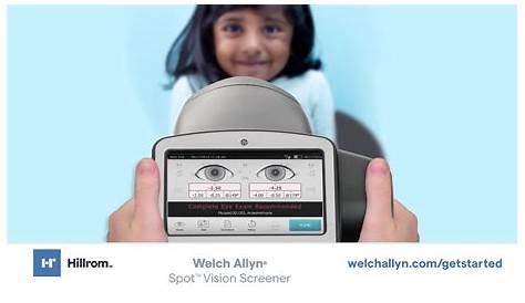 welch allyn spot vision screener conversion chart