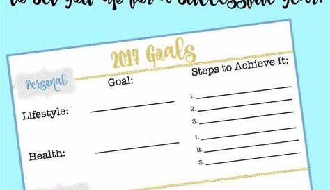 A Great Goal Setting Worksheet to Set You Up for a Successful Year