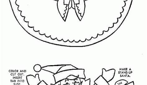 christmas colouring pages crafts - Clip Art Library