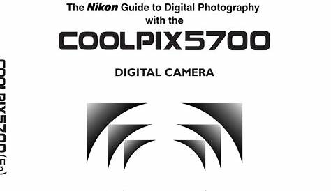 nikon coolpix 5700 manual pdf
