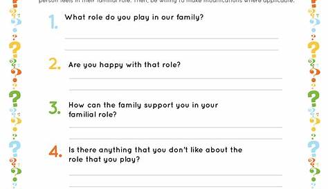 family therapy session worksheet pdf