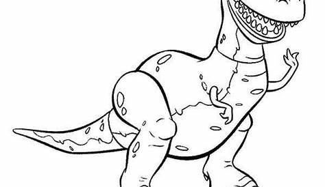 t rex printable coloring page