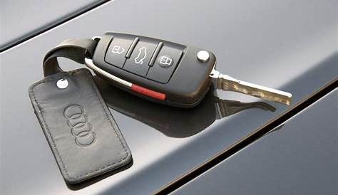 audi car locked with keys inside