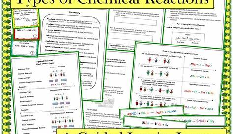 single replacement reactions worksheets answer key
