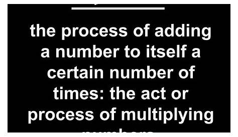 Nuts and Bolts (The Basics) | Multiplication.com