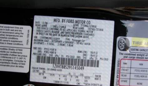 Ford Color Code UA Black | DealerRevs.com