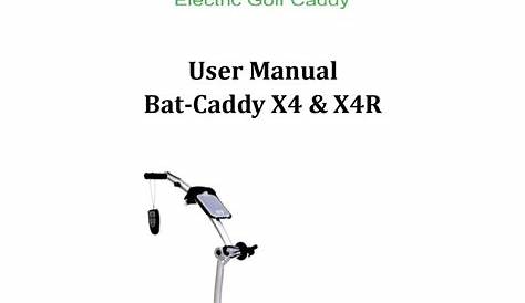 bat caddy x3r user manual