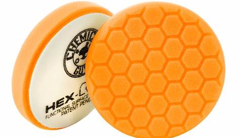Hex-Logic 4'' Hex-Logic Pad Orange Medium-Heavy Cut Scratch & Swirl