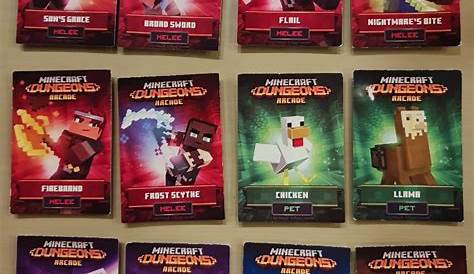 MINECRAFT DUNGEON ARCADE GAME CARDS, Hobbies & Toys, Toys & Games on