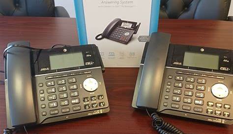 AT&T 2 Line Corded Answering System (Set of 2 Phones - 1 in box) for