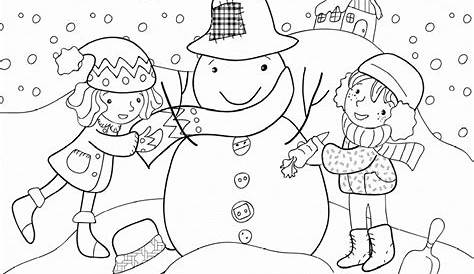 Kids Winter 509b Coloring Pages Printable