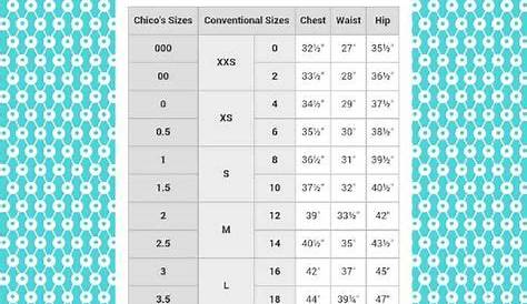what is chico's size chart
