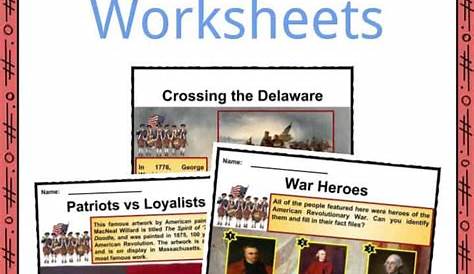 American Revolution Worksheets & Facts For Kids