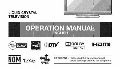 sharp aquos tv manual