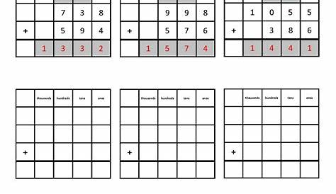 math grid with numbers
